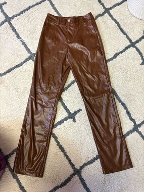 Brown Leather Pants